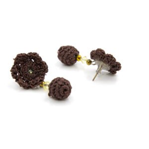 Handmade Crochet Brown Duck Jewelry Set for Kids – Full Accessory Pack - Image 4