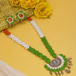 Tricolor Crochet Jewelry Set Handmade - Image 4